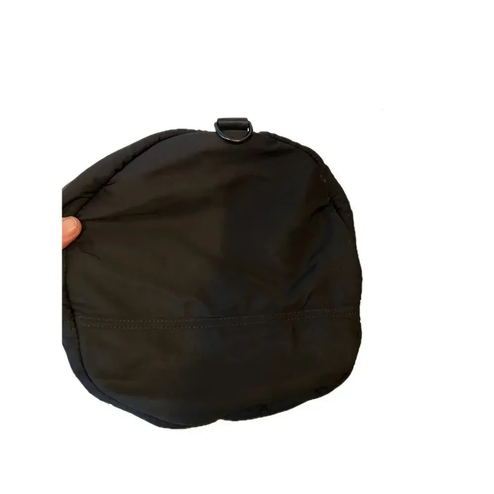 Smiley Face with Lightening Wink Black Duffel Gym Bag